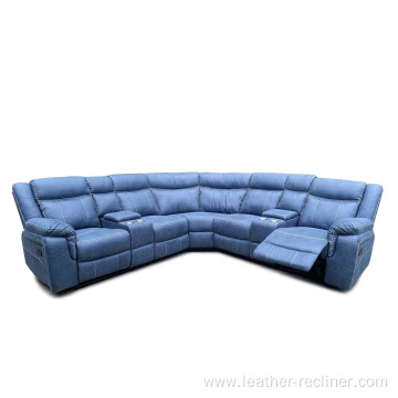 Wholesale Science and Technology Cloth Corner Recliner Sofa